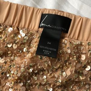 Lane collection beaded skirt.